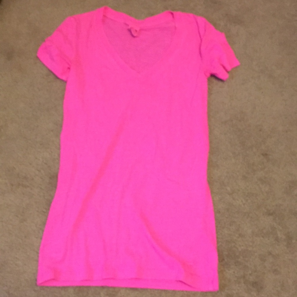 Hot pink Vneck